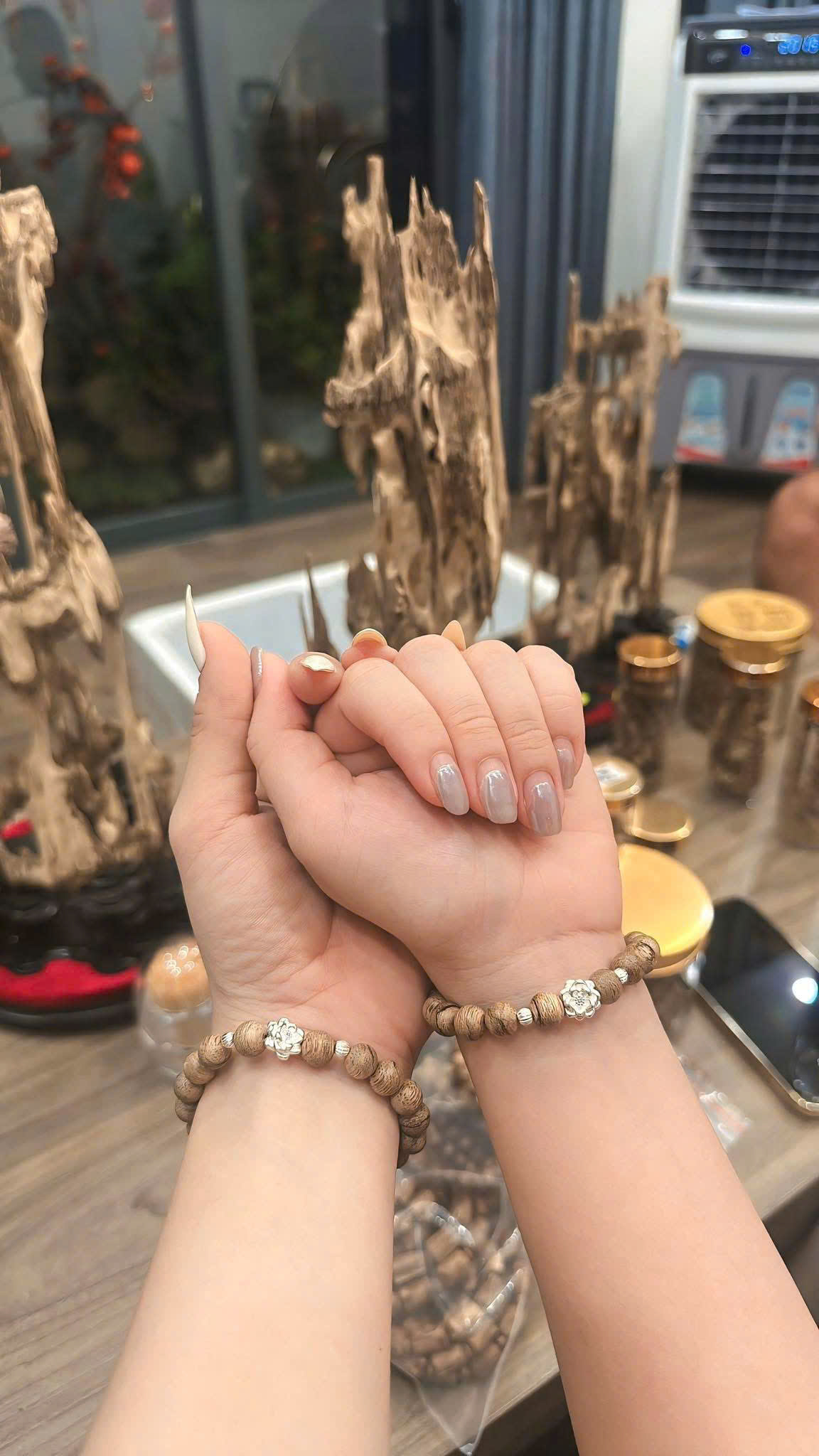 VÒNG TAY BÔNG VIỆT NAM MIX BẠC